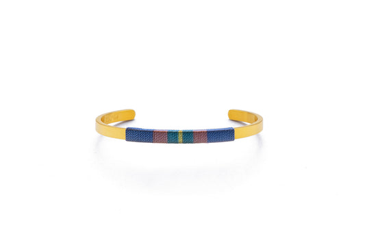 Pulseira Média - Azul acinzentado/nude/bruma
