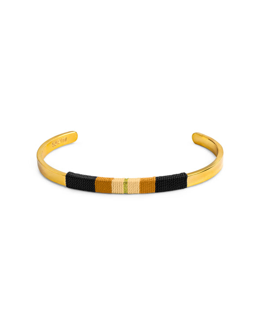 Pulseira Média - Preto/kaki/crú