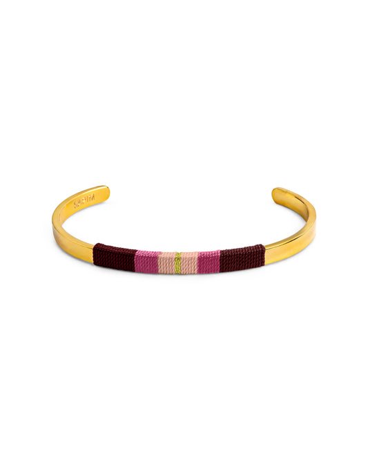 Pulseira Média - Vinho/rosa velho/nude