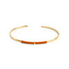 Fine Steel Bracelet - Brown