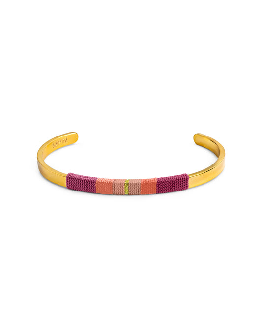 Pulseira Média - Rosa velho/rosa pastel/nude