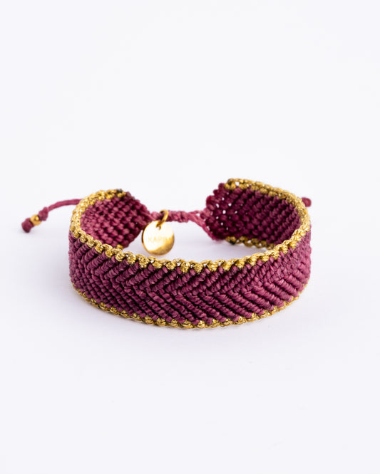 Pulseira Espinha - Rosa Velho