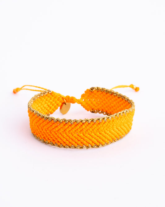Pulseira Espinha - Laranja Néon