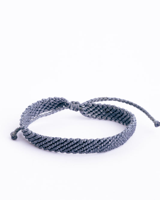 Pulseira de Homem Trançada Azul Jeans