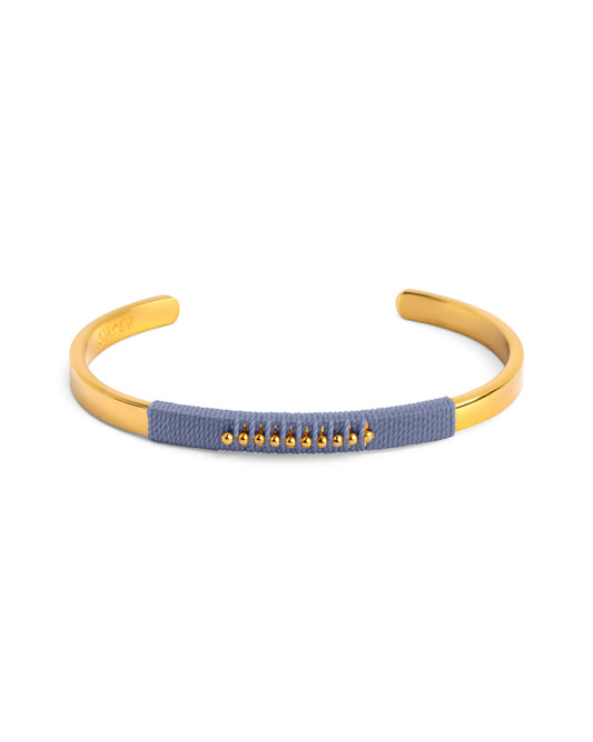 Pulseira Bolinhas Azul Acinzentado