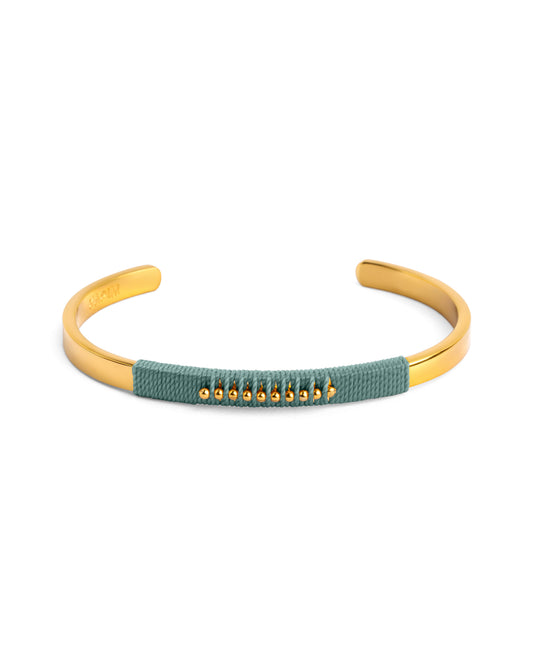 Pulseira de Bolinhas Verde Bruma