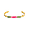 Medium Bracelet - Light green/pink/neon pink