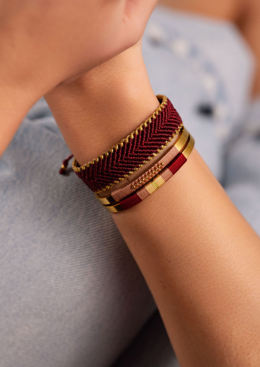 Pulseira de Bolinhas Nude