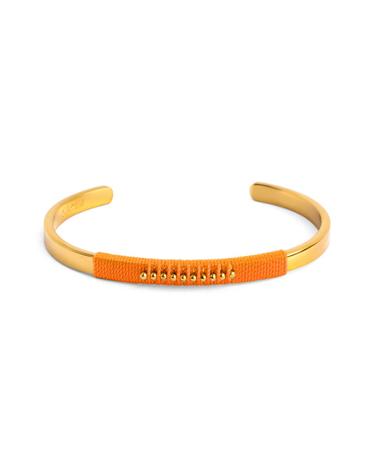 Pulseira de Bolinhas Tangerina