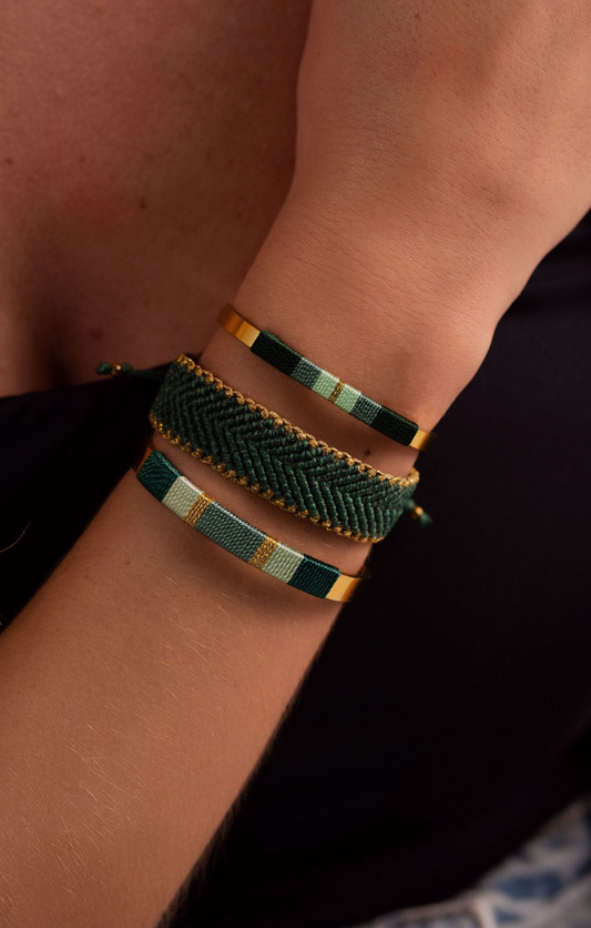 Pulseira Espinha - Verde